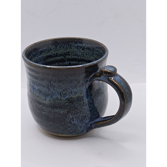 Cobalt Blue Mug Pottery Signed by Artist - Picture 5 of 13